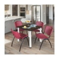 thumbnail image 3 of Regency Kee 30 in. Small Square Breakroom Table- Neo Walnut Top, Chrome Legs, 3 of 5
