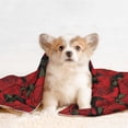 thumbnail image 4 of Pofeuu Rose Flowers Print Puppy Blanket,Dog Blankets,Pet Blanket Cozy Cat Blankets for Indoor Cats, Fuzzy Pet Blanket for Kitten Doggy Dog Blankets-Small, 4 of 8