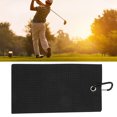 thumbnail image 1 of Towel, Quick Dry Golfing Towel Soft Comfortable Waffle Design Sporting Wipe Sweat Absorption Cleaning Pure Cotton Strap Hook, 1 of 8