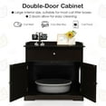 thumbnail image 7 of Demi Bonn 30" Cat Litter Box Furniture with Drawer, Cat Washroom Hidden Litter Box Enclosure, Indoor Wood Cat House Cabinet, Brown, 7 of 7