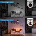 thumbnail image 4 of Paquete de 2 bombillas de 360 grados con cámara WiFi para exteriores, 2,4 GHz y, 4 of 7