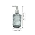 thumbnail image 4 of Unique Bargains 1 Pc Durable Round Bottom Bamboo Grain Soap Dispenser 13.53oz Gold Tone Silver Tone, 4 of 6