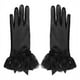 thumbnail image 3 of Guantes de encaje de encaje para boda negro, 3 of 4
