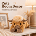thumbnail image 6 of Highland Cow Stuffed Animal Plush, Soft Cow Plush Toy Gift for Kids and Adults, Cute Hugging Pillow, 6 of 7