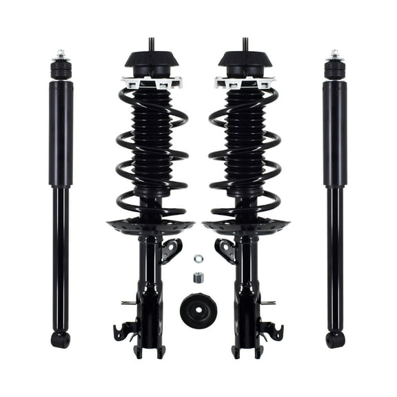 Set 4 Front Quick Complete Strut-Coil Spring-Rear Shock For 2009-2013 Honda Fit