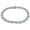 925 Sterling Silver CZ Faux Diamond Bracelets For Women, Elegant Mom Bracelet