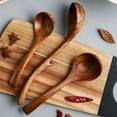 thumbnail image 2 of HEATSHAKING 1 Piece Country Design Soup Spoon Wood for Chefs and Mothers in Crafts 8.9X2.7in, 2 of 8