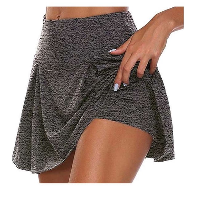 Jupes pour Femmes Été Unies Taille Haute Jupes Plissées Mini Fines Décontractées pour Tous les Jours Douces Grande Taille