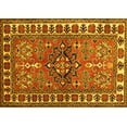 thumbnail image 1 of Ahgly Company Indoor Rectangle Geometric Yellow Traditional Area Rugs, 2' x 5', 1 of 4