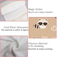 thumbnail image 4 of Hanging Towels 2 Pcs, Dish Towels Cute Raccoons and Hearts Absorbent Hand Towels with Hanging Loop Washcloth for Bathroom Kitchen, 4 of 6