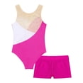 thumbnail image 3 of Xnihocha New Gymnastics Leotards for Girls Tumbling Dance Outfits Ballet Dance Unitard Biketard Rose 4, 3 of 7