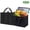 Black-2PCS, variant on Tripumer 2 Pcs Large Insulated Grocery Bags Reusable Thermal Zipper Collapsible Cooler Tote for All Ages Food Transport Purple