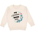 thumbnail image 2 of Inktastic My Nonna Loves Me for Girls Granddaughter Toddler Sweatshirt, 2 of 4
