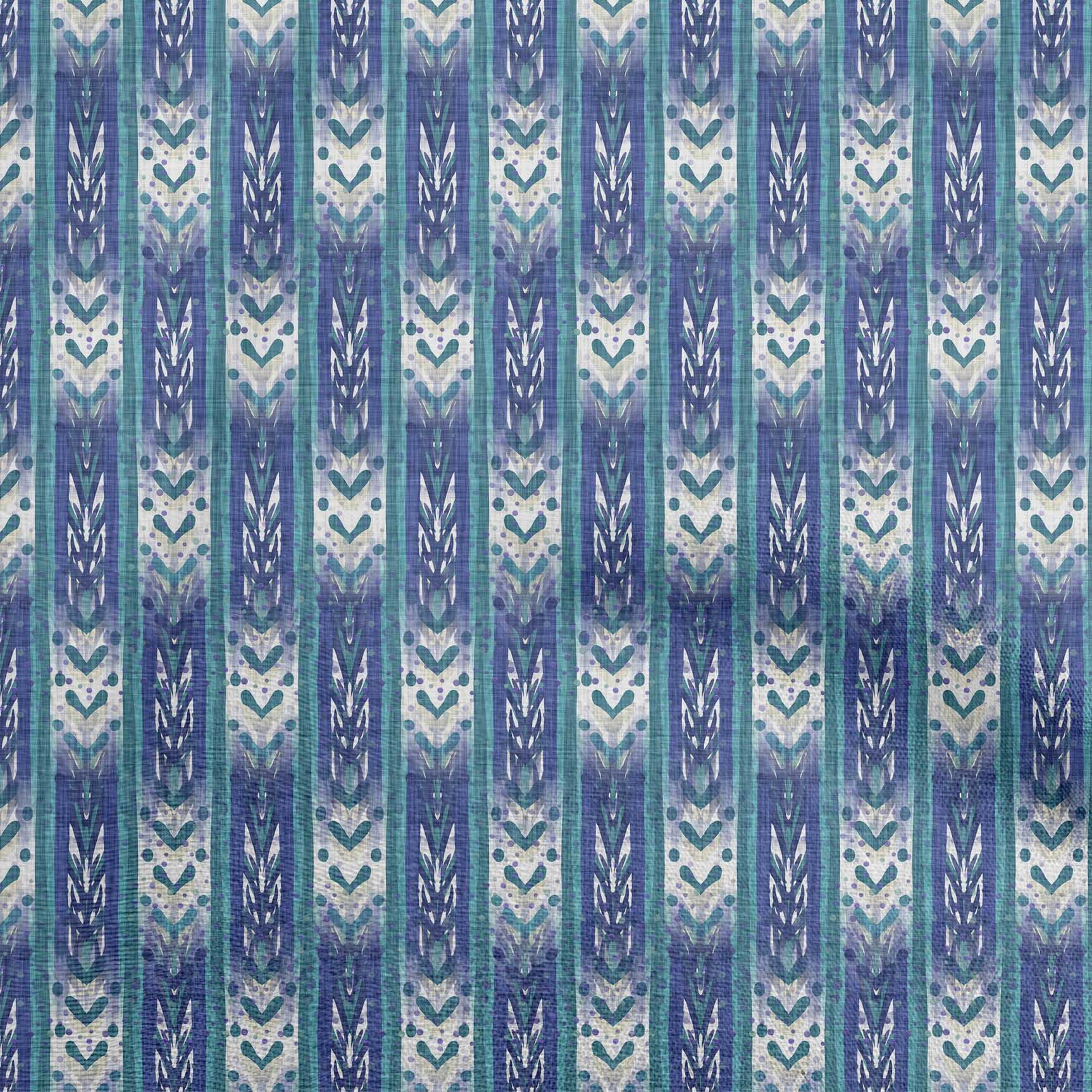 oneOone Cotton Poplin Twill Medium Blue Fabric Abstract Dress Material ...