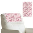 thumbnail image 2 of Xixirimido Pink Butterflies Pattern Recliner Headrest Protector Leather Non Slip Headrest Covers for Recliners Sofa Headrest Covers Furniture Protector for Home, 3Pcs, 2 of 7