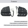 thumbnail image 5 of Steering Wheel Control Switch Button For Jeep Cherokee 2016-2019, Multi-functional Steering Wheel Mounted Cruise Control Switch Buttons, 68321893AA, 68146856AC-left+right, 5 of 6