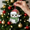thumbnail image 3 of ViciArt Owl Christmas Ornament – Double-Sided UV Printed Cute Holiday Tree Decor, 3 of 4