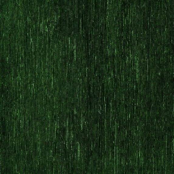 Ahgly Company Indoor Square Oriental Green Modern Area Rugs, 5' Square