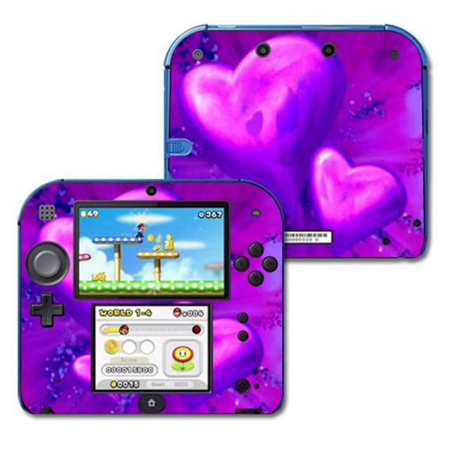 MightySkins NI2DS-Purple Heart Skin Decal Wrap for Nintendo 2DS Sticker - Purple Heart