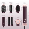 thumbnail image 6 of PARWIN PRO BEAUTY Dual Voltage 7-in-1 Hair Dryer Brush Styler, Hot Air Multi-Styler & Air Straightener & 28mm Auto Wrap Curlers for Frizz-Free, No Heat Damage, Crystal Purple, 6 of 10