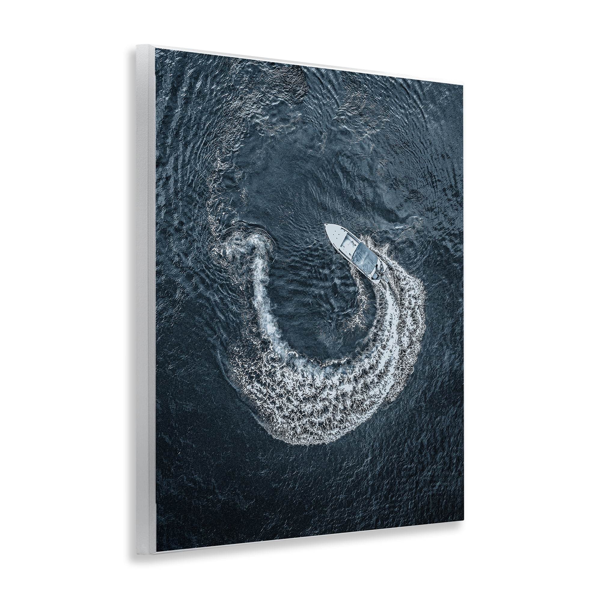 Stupell Industries Boat Circling Water Transportation Photography Unframed Art Print Wall Art, 11 x 14