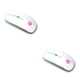 thumbnail image 2 of Seitruly Ratón inalámbrico para computadora USB 1600DPI Ratones ópticos ergonómicos recargables ajustables PC de escritorio portátil de Blanco 2Conjunto, 2 of 6