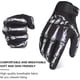 thumbnail image 4 of Motorcycle Gloves Non Touch Screen Skeleton Bicycle Men's Gloves Cycling Gloves M 1 Pair, 4 of 5