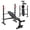 Black, variant on EDX Adjustable Weight Bench Set with Leg Extension & Curl, Foldable Home Gym Bench, Heavy-Duty 650 lbs Capacity, Multi-Position Backrest, Black