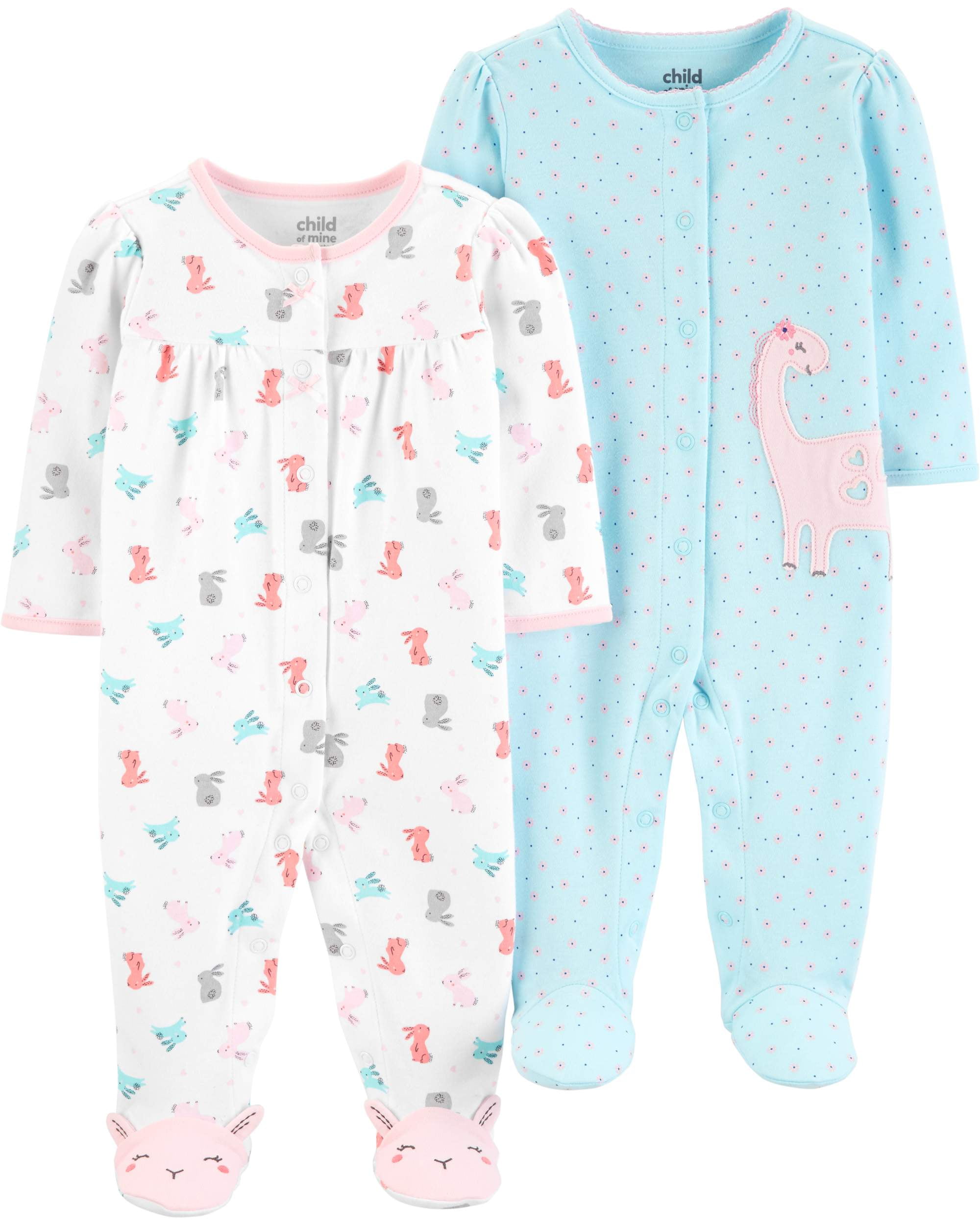 Child of Mine Baby Girl & Toddler Girl Pajamas Collection
