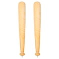 thumbnail image 1 of 2 bates de béisbol inflables de PVC con veta de madera, juguetes de béisbol para niños, divertidos regalos de fiesta deportivos, fáciles de inflar y transportar, 75 cm, 1 of 7