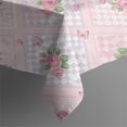 thumbnail image 4 of Pioneer Flower Floral Print Pattern Rectangle Tablecloth 60"x120", Waterproof Polyester Table Cloth, Wipeable Spillproof for Dining Camping Indoor Outdoor, 4 of 6