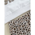 thumbnail image 6 of Bagilaanoe 2pcs Baby Girl Pants Set Toddler Long Sleeve Sweatshirt Tops + Leopard Flare Trousers 6M 12M 18M 24M 3T Kids Fall Casual Clothing, 6 of 8