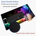 thumbnail image 3 of Mouse Pad Gaming, Large Mouse Pads for Desk, Keyboard Mouse Mat Desk Pad, Non-Slip Rubber Base with Stitched Edges Mousepad , 31.5x11.8in Colorful Galaxy, 3 of 6