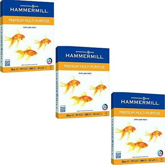 Hammermill Premium Copy & Multipurpose Paper - 3 REAMS