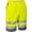 Yellow/Gray, variant on Portwest E043 Mens High Visability Lightweight Pollycotton Work Shorts Yellow/Gray, Small