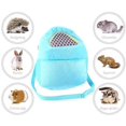 thumbnail image 3 of Pet Carrier Bag, Hamster Carrier Portable Breathable Outgoing Travel Bag with Shoulder Strap for Small Pets Hedgehog Sugar Glider Squirrel Rabbit(Blue), 3 of 7