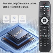 NH500UP Universal Remote Replacement for Philips Smart TV | Compatible with LCD, LED, 4K UHD Models