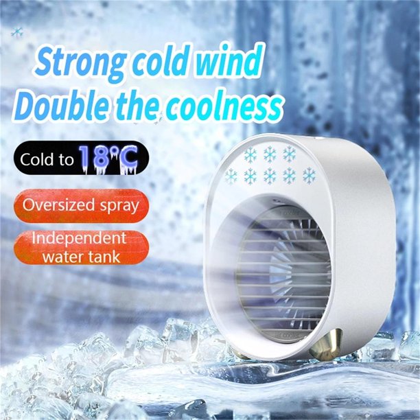 Air Conditioner fan, Air Cooling Fan with 3 Speed, Portable AC Fan for