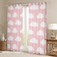 thumbnail image 2 of Homewish Kawaii Cloud Blackout Curtains Set of 2 (52x84 Each) for Teens Boys Girls,Dreamy Princess Window Curtains,Cartoon Cute Curtains and Drapes,Ultra Soft Home Decor, 2 of 6