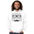 thumbnail image 5 of Original Hipster Mustache Blerd Hoodie Hooded Sweatshirt Men Brisco Brands L, 5 of 6