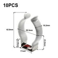 thumbnail image 2 of 10 Pcs T8 T12 Lampe Fluorescente Linéaire Isolation U Support Clip Ampoule Lumière, 2 of 12