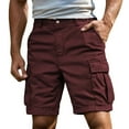 thumbnail image 3 of VNKIDY Classic Men Shorts Men's Cargo Pants Outdoor Casual Shorts Lightweight Breathable Utility Workwear For Hiking Travel Daily Wear Solid Color Summer Autumn, 3 of 3