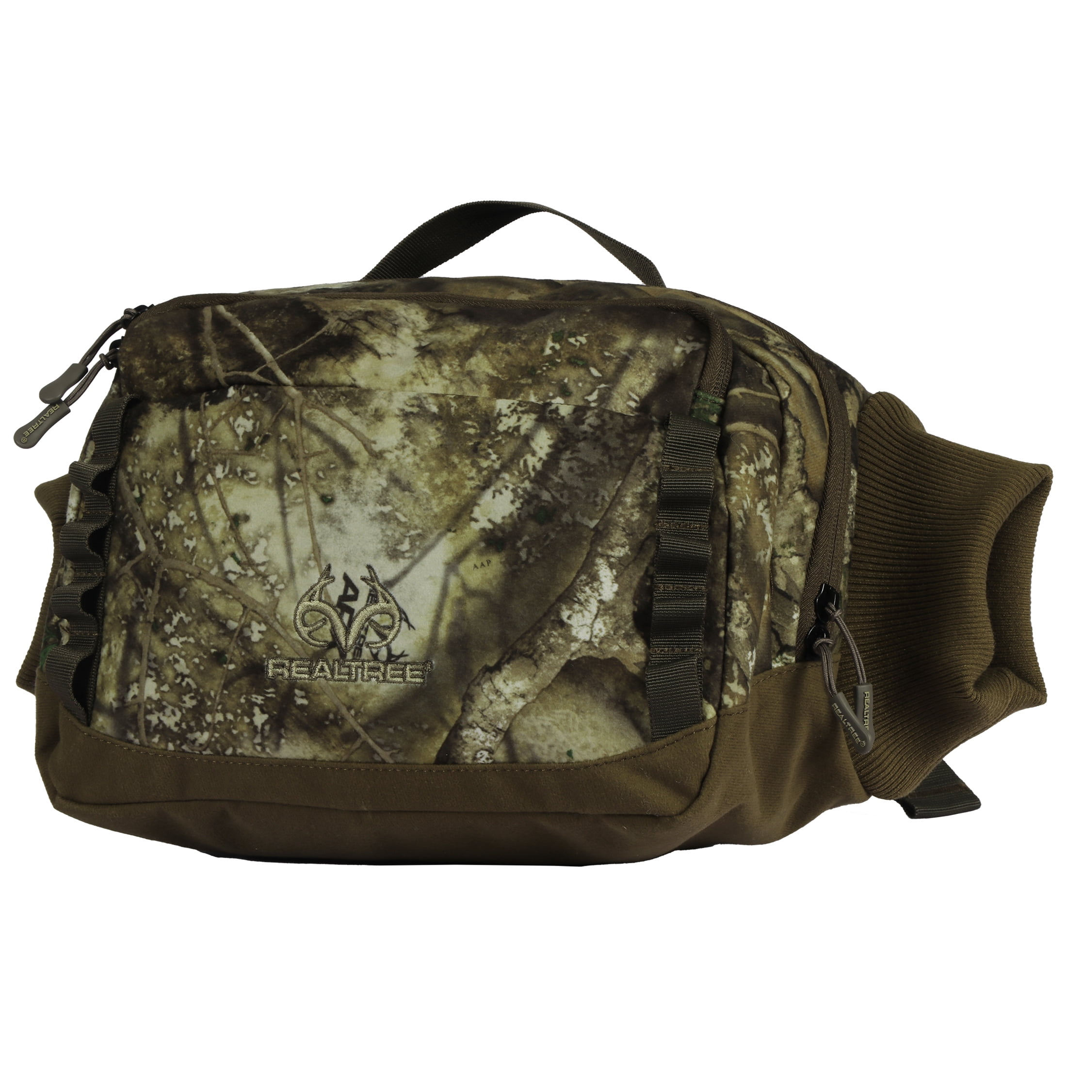 Realtree Hunting Waist pack Bag with Handwarmer Muff and Belt with