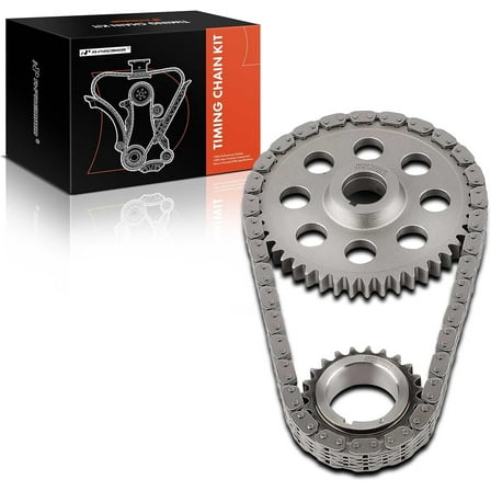 A-Premium 3PCS Engine Timing Chain Kit W/Sprocket Compatible with Jeep & Dodge - Grand Cherokee, Ram 1500 2500 3500 4000, Durango, Dakota, Ramcharger, W150, B1500, B3500, D350-8,6Cyl 3.9L 5.2L 5.9L