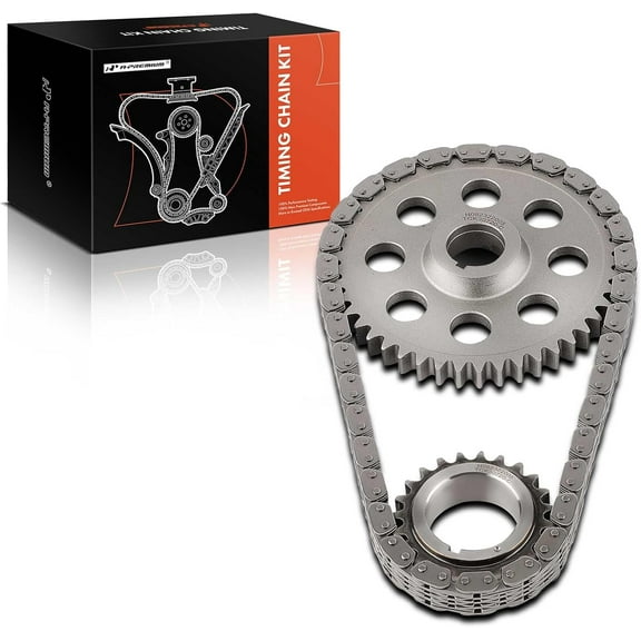 A-Premium 3PCS Engine Timing Chain Kit W/Sprocket Compatible with Jeep & Dodge - Grand Cherokee, Ram 1500 2500 3500 4000, Durango, Dakota, Ramcharger, W150, B1500, B3500, D350-8,6Cyl 3.9L 5.2L 5.9L