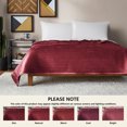 thumbnail image 5 of Mainstays Soft Velvet Quilt, King, Luscious Merlot Red, Soft & Cozy Bedding, 5 of 8