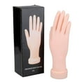 thumbnail image 1 of Practice Hand for Acrylic Nails, Flexible Bendable Fake Hand Manicure Nail Practice Hand for Beginners, Silicone Manicure Training kit for Nail Art K3J0, 1 of 4