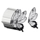 thumbnail image 5 of 80 piezas de papel de regalo de flores, papel de regalo de ramo floral, alas de mariposa, Negro, 5 of 9