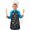 Butterfly and Moon, variant on Moon and Leaf Gothic Pattern Teens Aprons, Adjustable Neck Strap, Toddler & Teens Aprons for Cooking & Baking, 19x23.6 Inches
