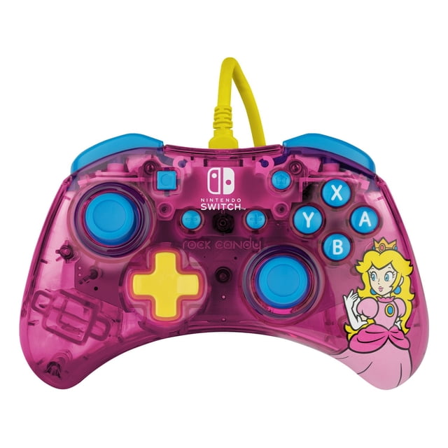 Refurbished Performance Designed Products Rock Candy Nintendo Switch Wired Controller - Bubblegum Peach